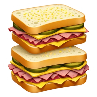 corn beef sandwhich with pickles on the side  sticker