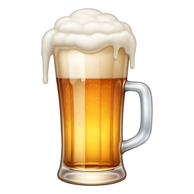 frothy beer glass sticker