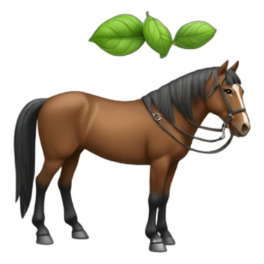 Un cheval verte qui boit un coca sticker