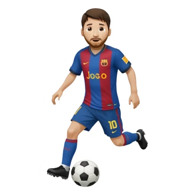 Lionel Messi dribbling sticker