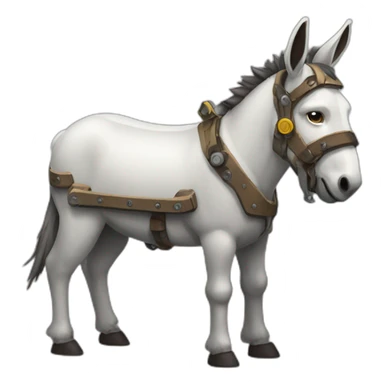Mechanical donkeys sticker