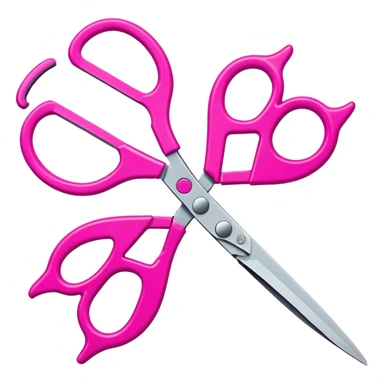 Tijera rosada sticker