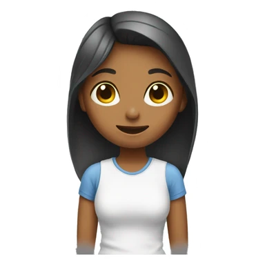 A girl doing laundry  sticker