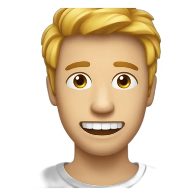 Personne sans abri a qui il manque des dents  sticker