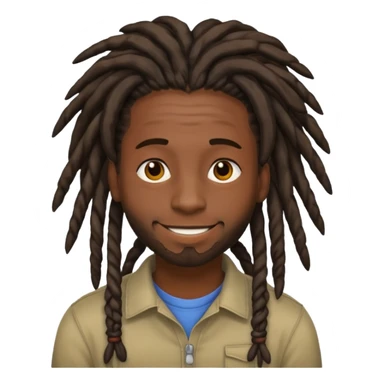 gay black man with dreads sticker