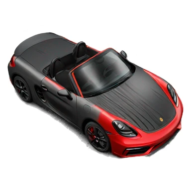 718 red boxster gts sticker