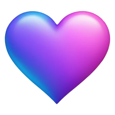 Pink purple blue heart sticker