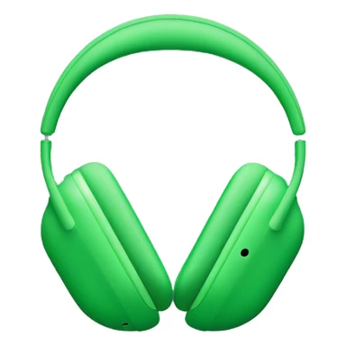 green airpods max headphones  sticker