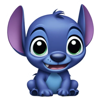 Purple Disney Stitch sticker