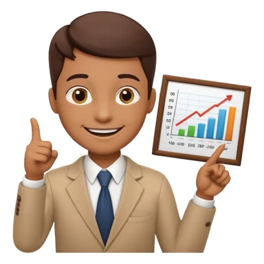 imagenes de una contador en caricatura enseñando sticker