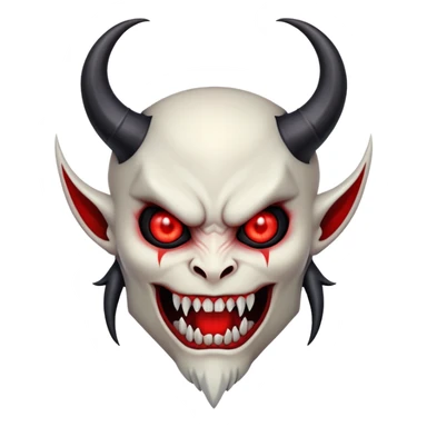 back anime demon sticker