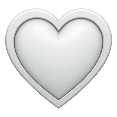 white heart with a geometric pattern sticker