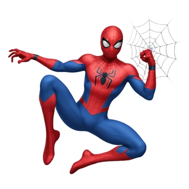 Spiderman shooting straight web from his wrist  sticker