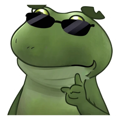 Smiling emoji with eye tweaking sticker