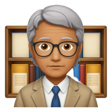 middle aged, The wise librarian sticker