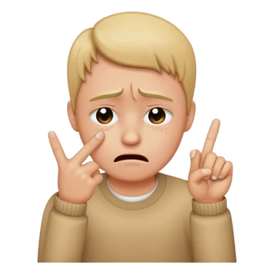 crying middle finger  sticker