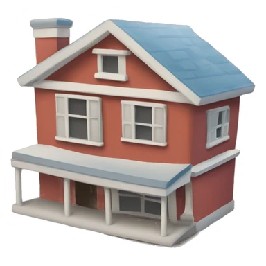 Please create an emoji that represents the concept of 'pays at home.' It should include elements that suggest both the act of paying and a home environment sticker