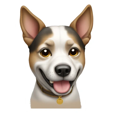 Dog wearning a horei sticker