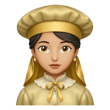 Silk Bonnet emoji olive skin modern clothes  sticker