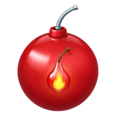 A Cherry that is a  bomb sticker