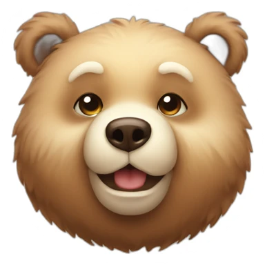 Cute little Chubby Bear  sticker