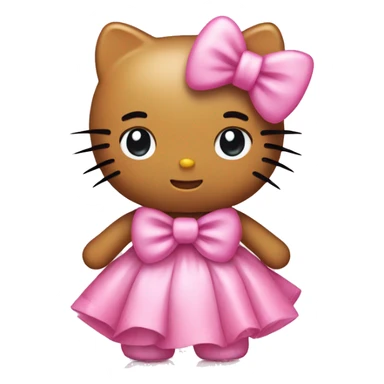 hello kitty with pink bow sticker