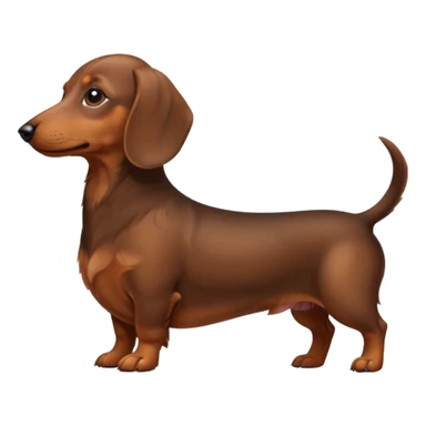 dachshund side view sticker