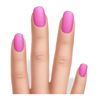 Pink nails  emoji sticker
