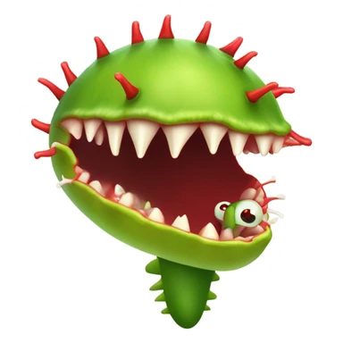 a venus fly trap from little shop of horrors sticker
