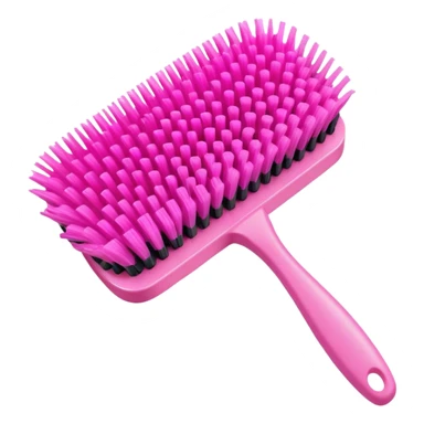 hair brush pink sticker