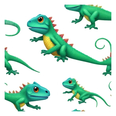 Lizard in bikini sticker