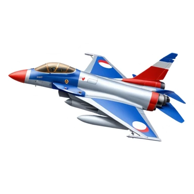 mirage fighter jet with a giant french flag on the background sticker