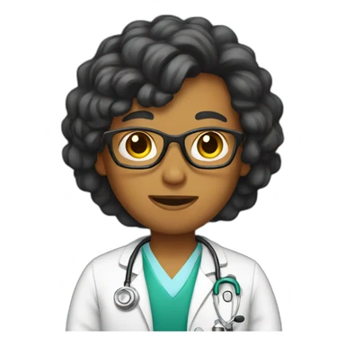 Doctor as a teacher in class sticker