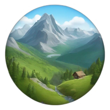 Un patou à la montagne sticker