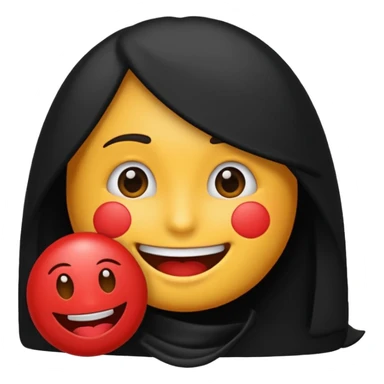 Quiero un emoji con una gorrita negra con las letras CH en color rojo sticker