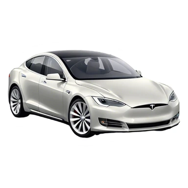 Tesla Model S - Tesla (Model Year: 2022) (Iconic colour: Silver) sticker