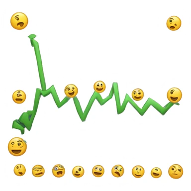 raising trading chart sticker
