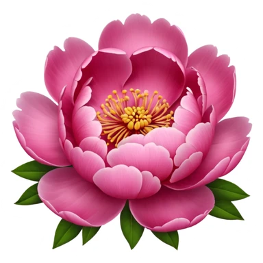 Create a peony flower emoji sticker