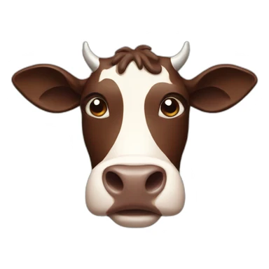 chocolate cow sticker