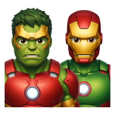 hulk e iron man sticker