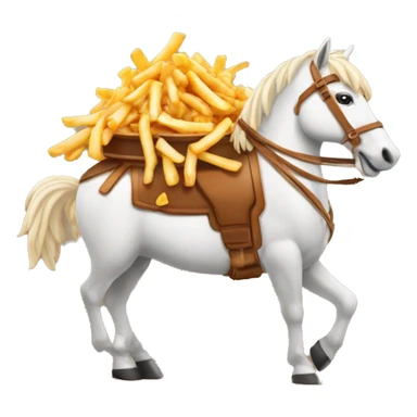 poutine sur un cheval sticker