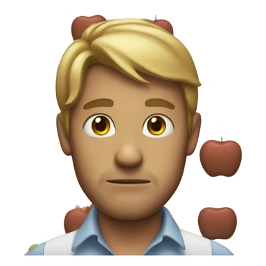 An apple apologize sticker