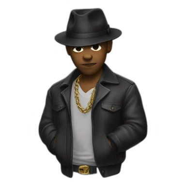 gangster signe de main sticker