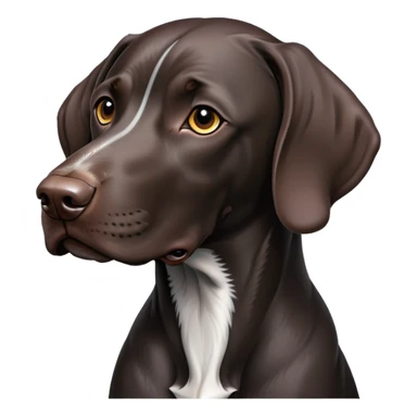 Black German Short-haired Pointer sticker