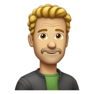 Man mit Bart unter der nase sticker