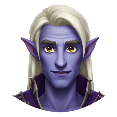 night elf male from world of warcraft sticker