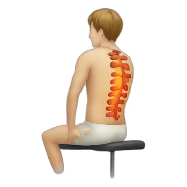 back pain sticker