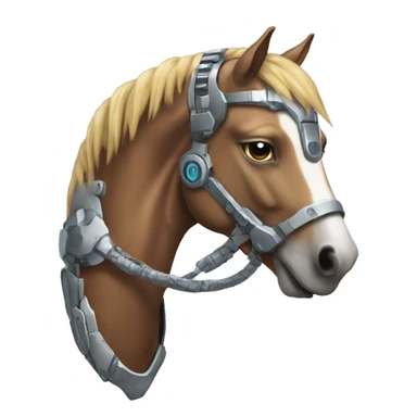 cyborg horse sticker