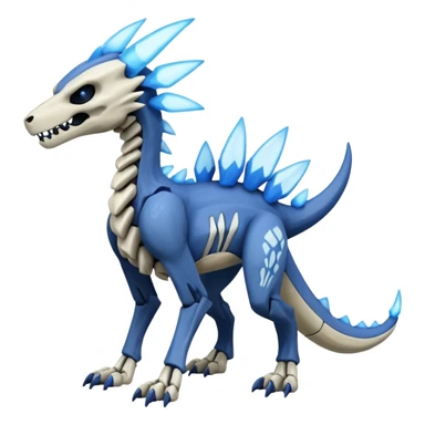 Skeletal Manectric-Marowak-Dialga-Duskull-Electrike-Fakémon-hybrid-creature (full body)  sticker