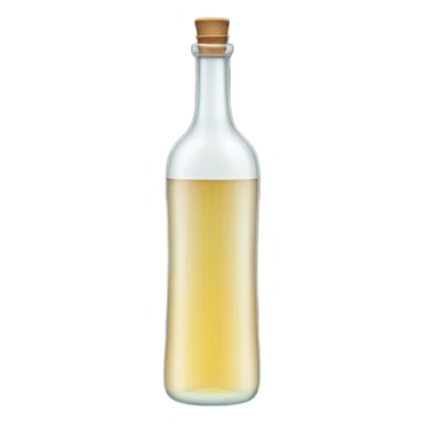 Tall clear alcohol bottle sticker
